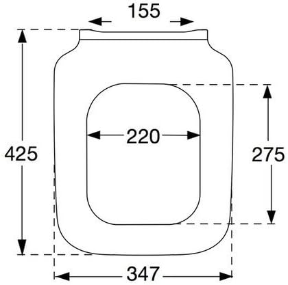 Pressalit 824000-DB6999 WC-Sitz Plan m.Deckel Weiss