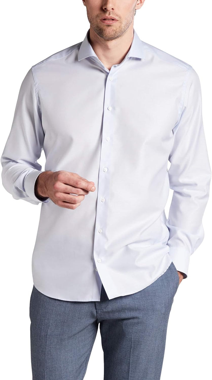 eterna Langarm Hemd Modern Fit Twill unifarben