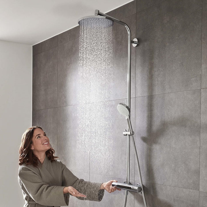 hansgrohe Crometta S Duschsäule 240 1-strahlig, chrom, 27267000 Kopfbrause: 1 Strahlart mit