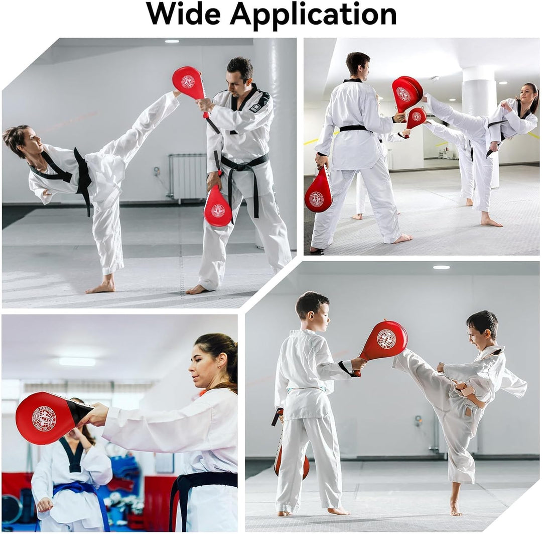 1 Pack Taekwondo Kick Pads, Flexible Kickboxing Striking Target Pads Kicking Target Pads Double Stri