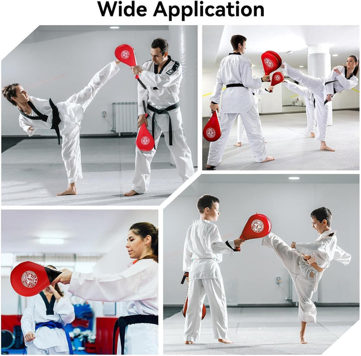 1 Pack Taekwondo Kick Pads, Flexible Kickboxing Striking Target Pads Kicking Target Pads Double Stri