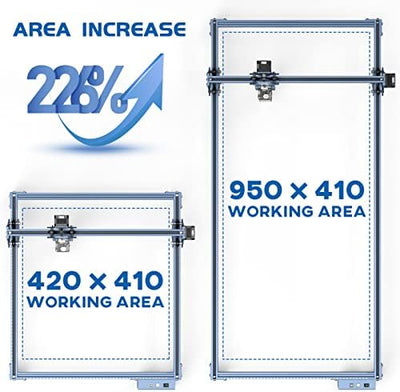 Gravurbereich-Erweiterungskit V-Slot 950 X 410 Mm Zubehörset für SCULPFUN S6 S6pro S9