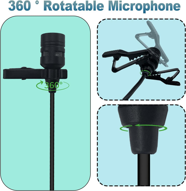 Lavalier Lapel Mikrofon, kompatibel mit Audio-Technica, kabelloses System, Unidirektional Kondensato