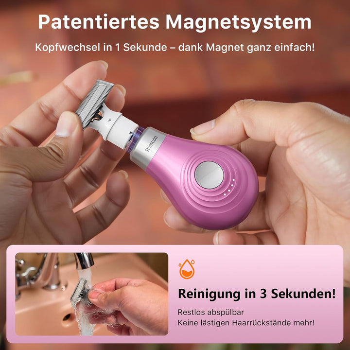 Damen Reise Elektrischer Trimmer Intim Schamhaarentfernung Elektrischer Body Groomer Kleiner Tragbar