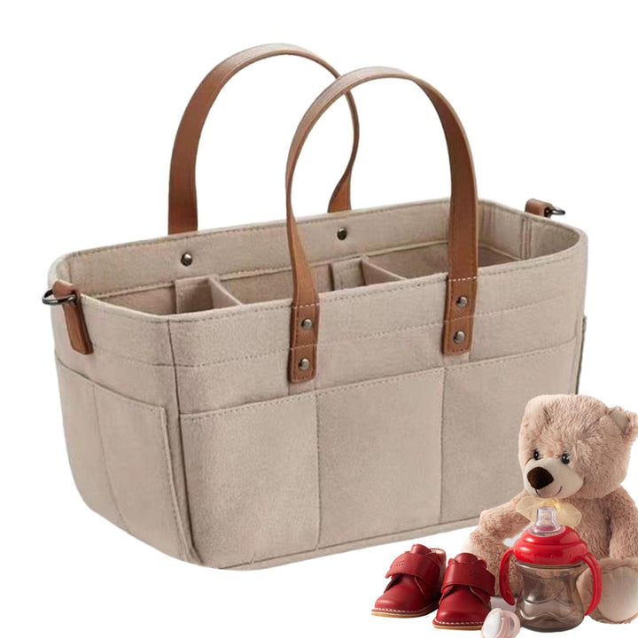 Fukamou Baby Windel Caddy, Tragbar Windeln Korb Organizer Mit Trennwänden, Für Auto, Schlafzimmer, R