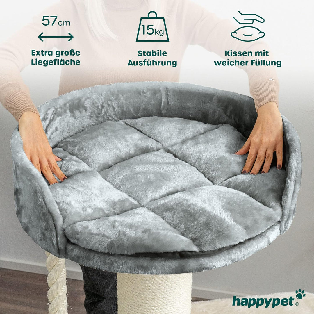 HAPPYPET Premium Kratzbaum Grosse Katzen Stabil 'Felix' - Katzenbaum, Kletterbaum, für Maine Coon, N