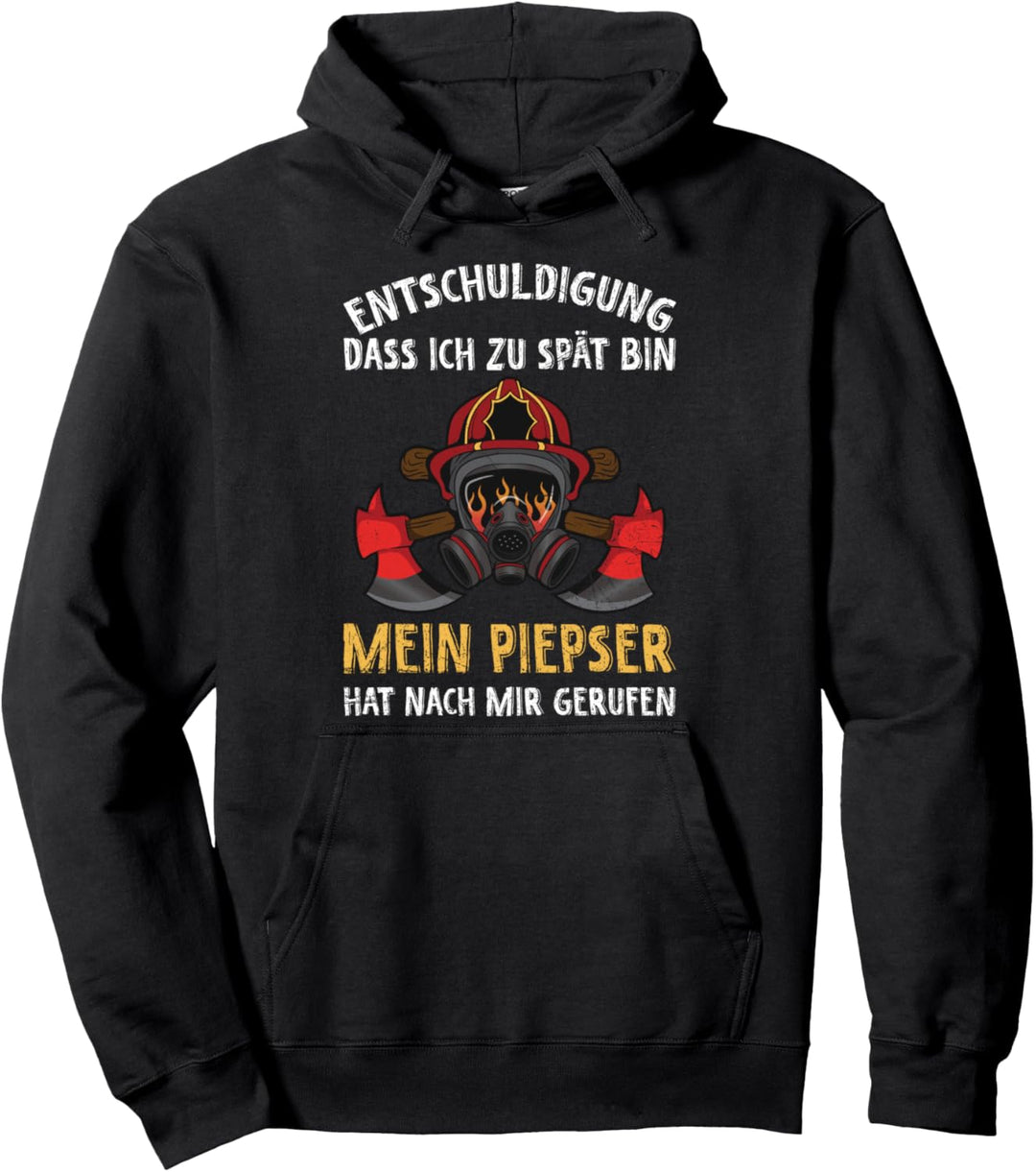 Feuerwehr Piepser Lustiges Feuerwehrmann Spruch Pullover Hoodie
