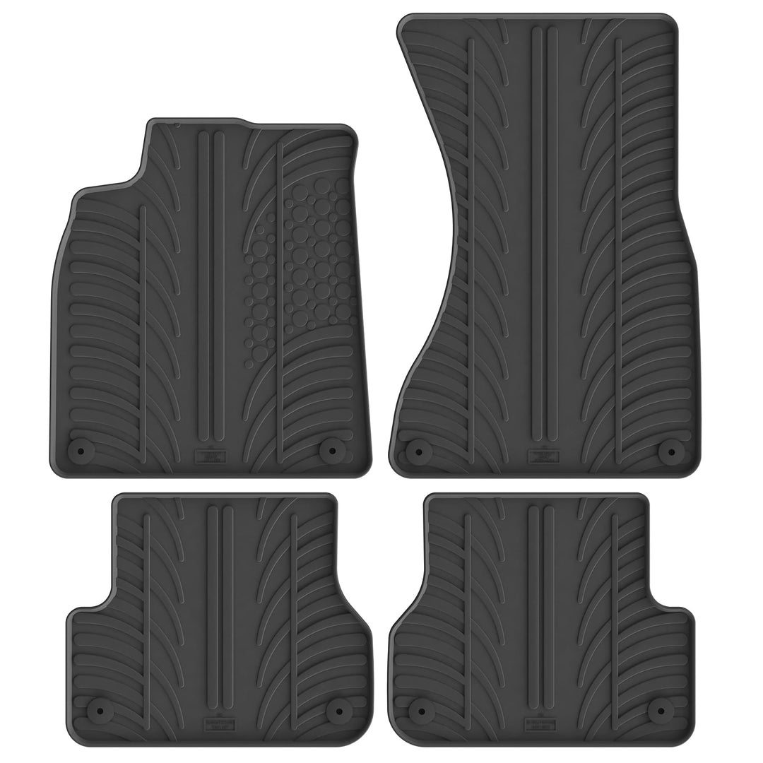 Gledring Satz Gummimatten kompatibel mit Audi A7 2010-2018 / A6 2011-2018 (T Profil 4-teilig + Monta