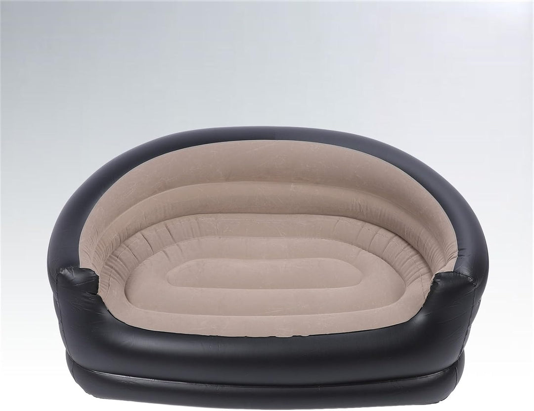 Luqeeg Floodable Blow -up Couch Lounger Zwei -Seater -Lounge -Stuhl für Erwachsene, Aufblasbare Couc