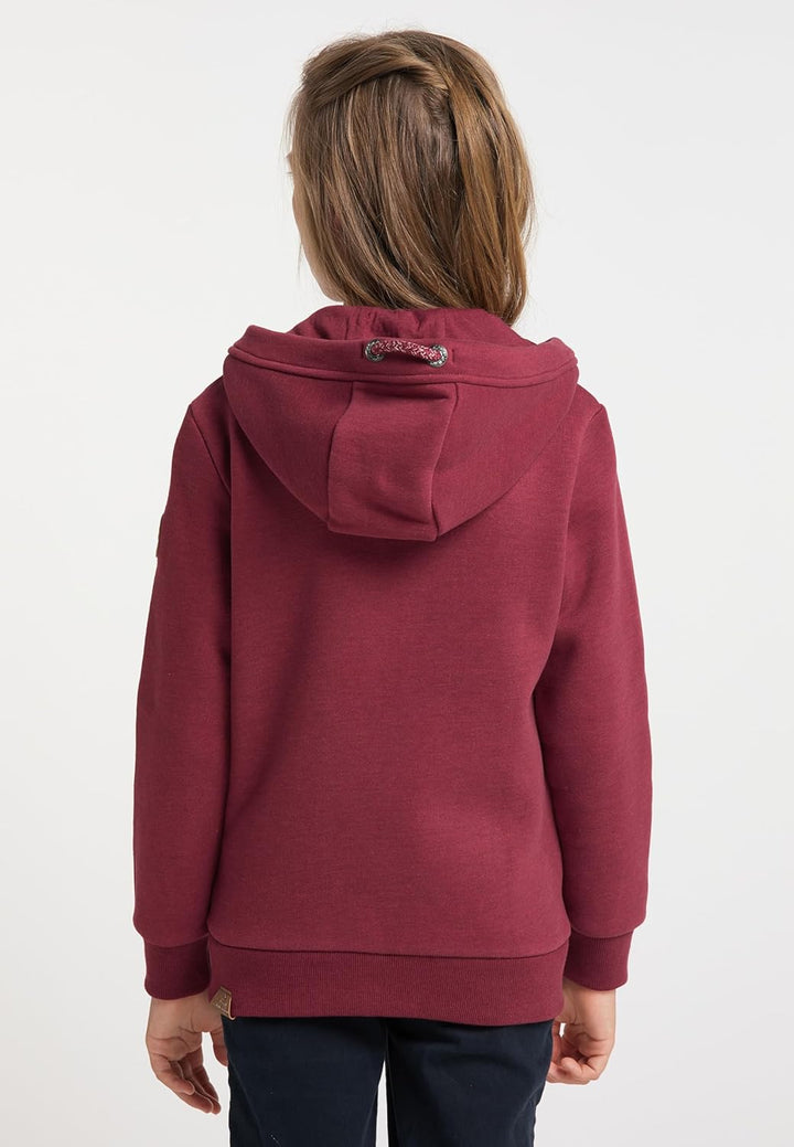 Ragwear Nesie Zip Mädchen Sweatjacke Sweatshirt mit Kapuze Übergangsjacke Jacke Cardigan Strickjacke