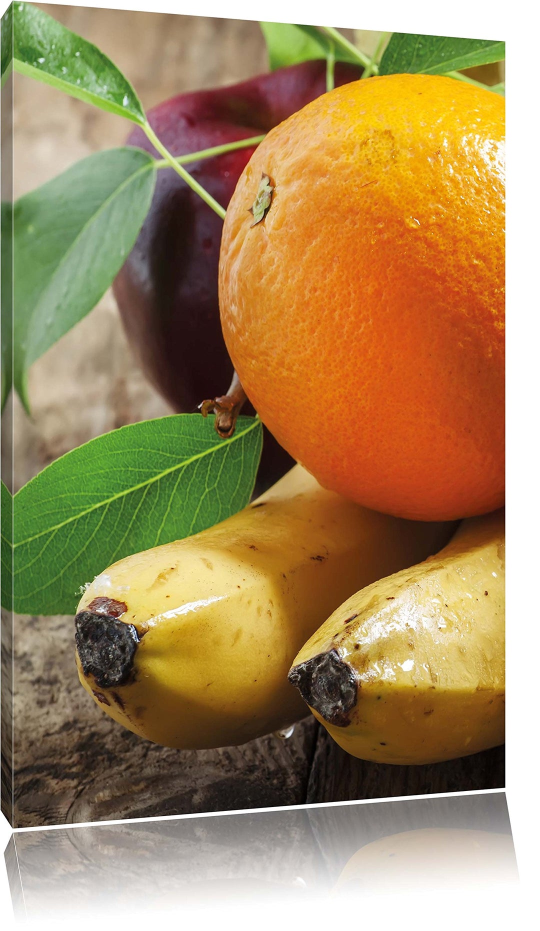 Pixxprint Leckeres Obst, Format: 100x70 auf Leinwand, XXL riesige Bilder fertig gerahmt mit Keilrahm