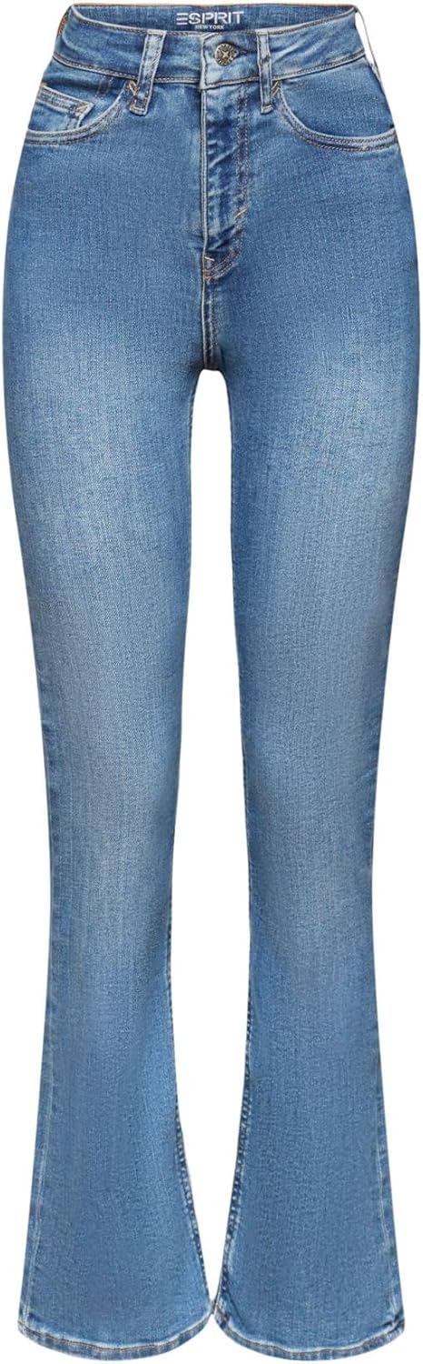 ESPRIT Bootcut-Stretchjeans mit hohem Bund