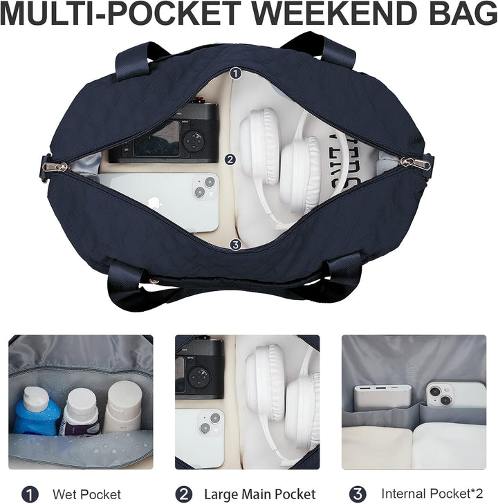 Reisetasche Damen Sporttasche 40x20x25 Ryanair Handgepäck Tasche Weekender Bag Schwimmtasche Wasserd