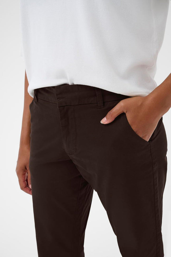 KAFFE Hose KAmette Damen Hose Elegant Elastische Taille Casual Anzughose 36 Black Coffee, 36 Black C