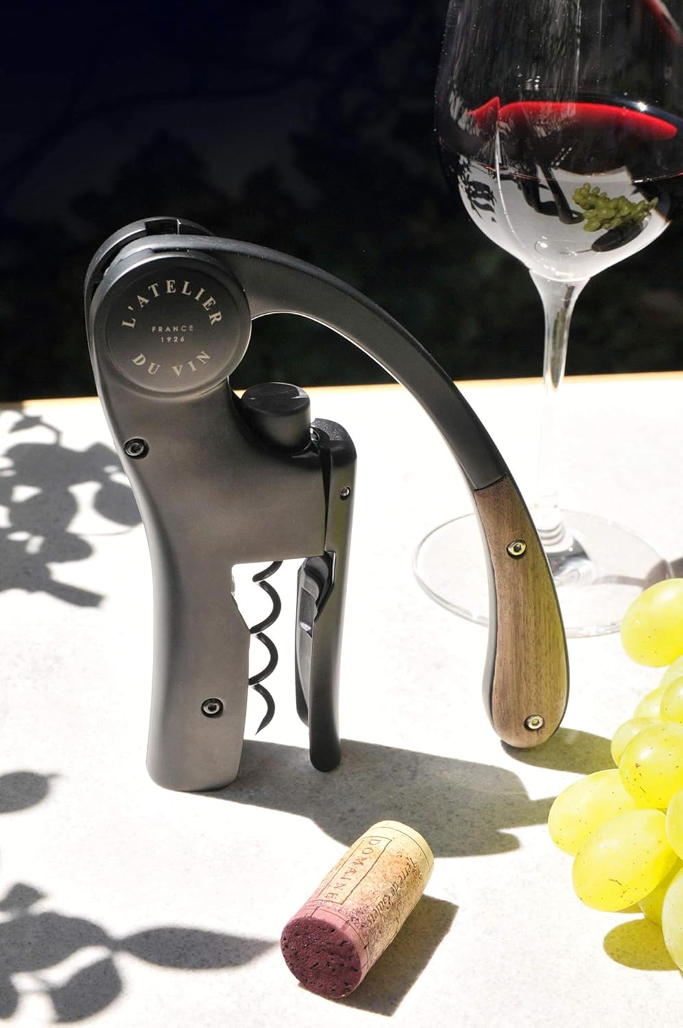 L’ATELIER DU VIN – Oeno Motion Wood & Black – Korkenzieher Oeno Motion Holz & Schwarz, Oeno Motion H