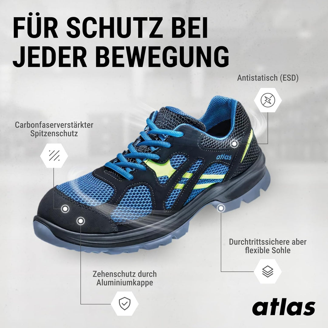 atlas 38 EU Schwarz Blau, 38 EU Schwarz Blau