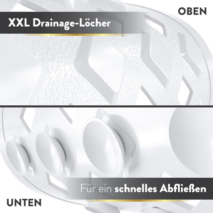 BAMONDO Duschmatte rutschfest & Hautsensitiv (weiss) 53x53 cm - Antirutschmatte Dusche maschinenwasc