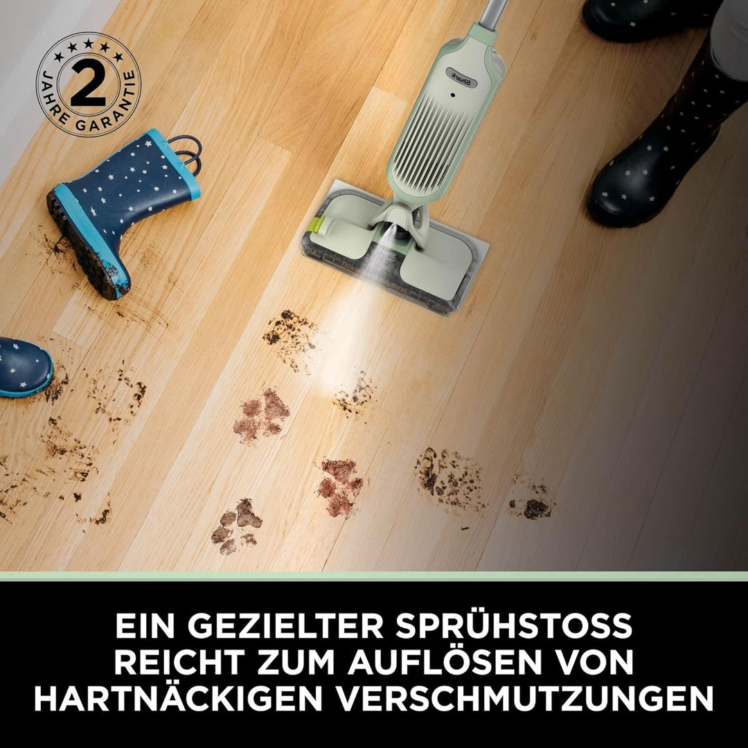 Shark VacMop 2-in-1 kabelloser Staubsauger und Sprühmopp für Hartböden, 4 Einwegpads, 355 ml Bodenre