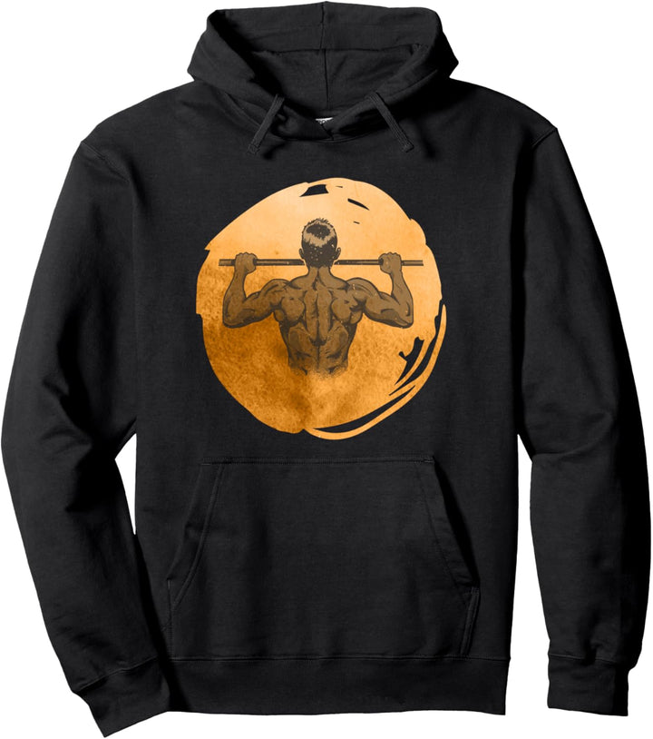 Klimmzug Retro Calisthenics Krafttraining Calisthenic Park Pullover Hoodie