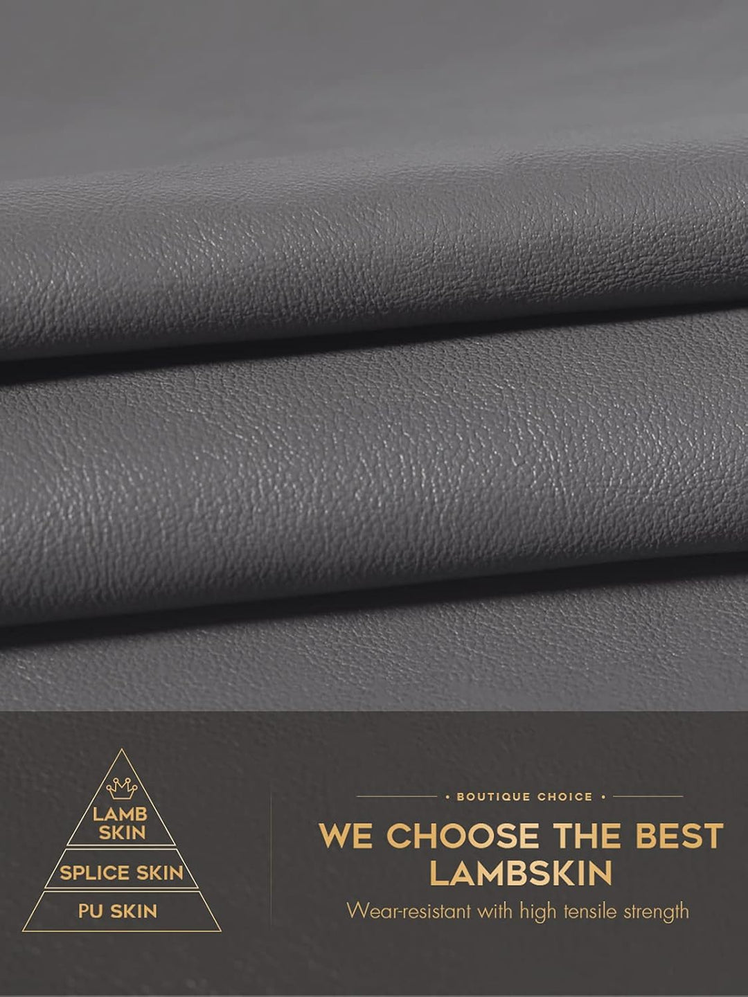 Touchscreen Handschuhe für Damen Warme Lederhandschuhe Gefüttert Winter SMS-Handschuhe Grau L, Grau