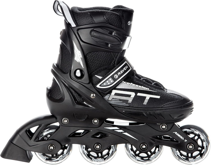 RAVEN Inline Skates Inliner Profession Black verstellbar (38-42(25cm-27,5cm))