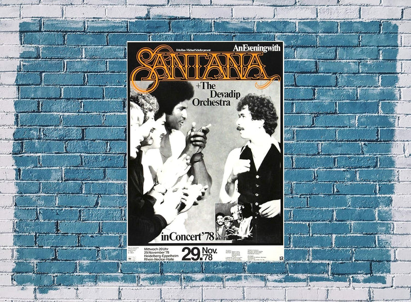 Santana - Inner Secrets, Heidelberg 1978 » Konzertplakat/Premium Poster | Live Konzert Veranstaltung