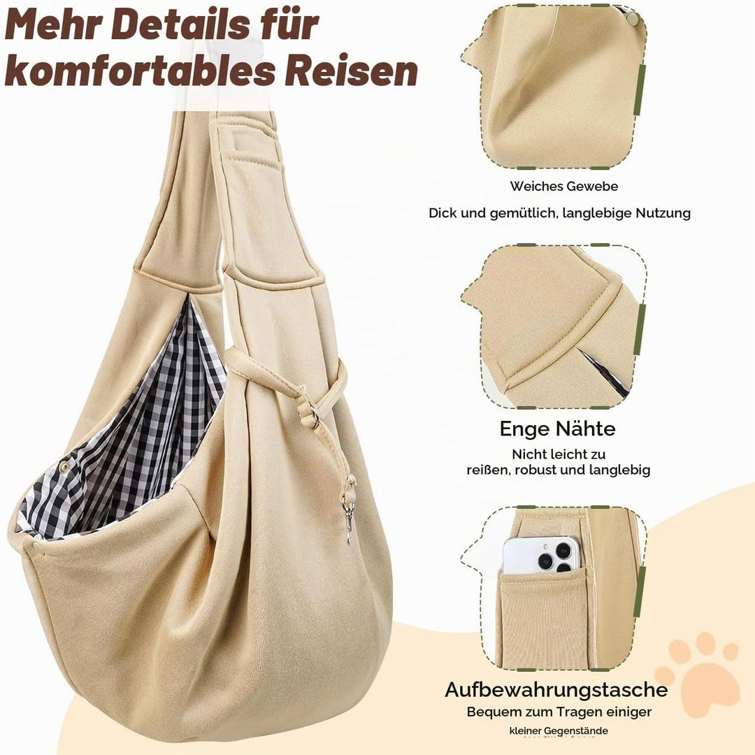 Pawaboo Hundetragetasche für Kleine Hunde, Wendbare, Freihändige Hundetragetaschen, Welpentragetasch