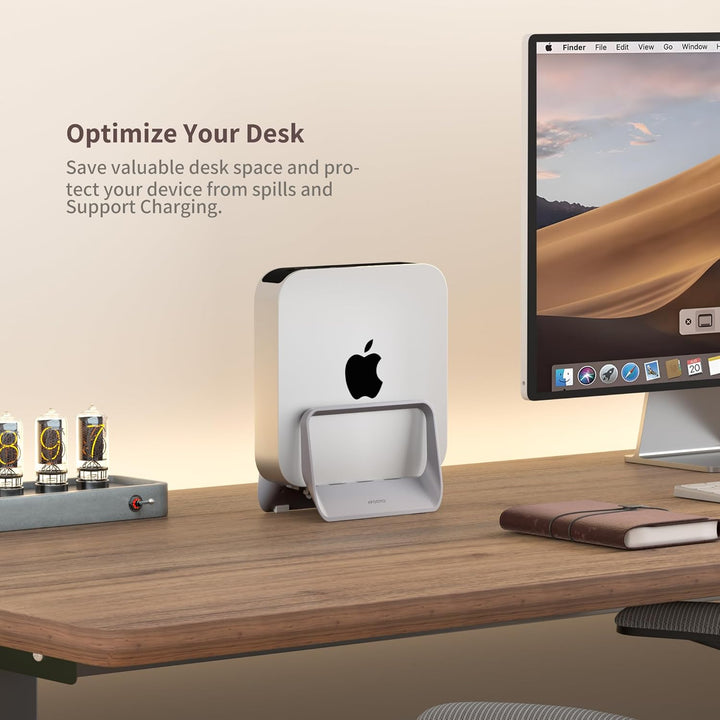 AFOOYO Mac mini Ständer - ABS Vertikale Halterung Desktop Ständer, Universal Fit für Mac mini 2010-2
