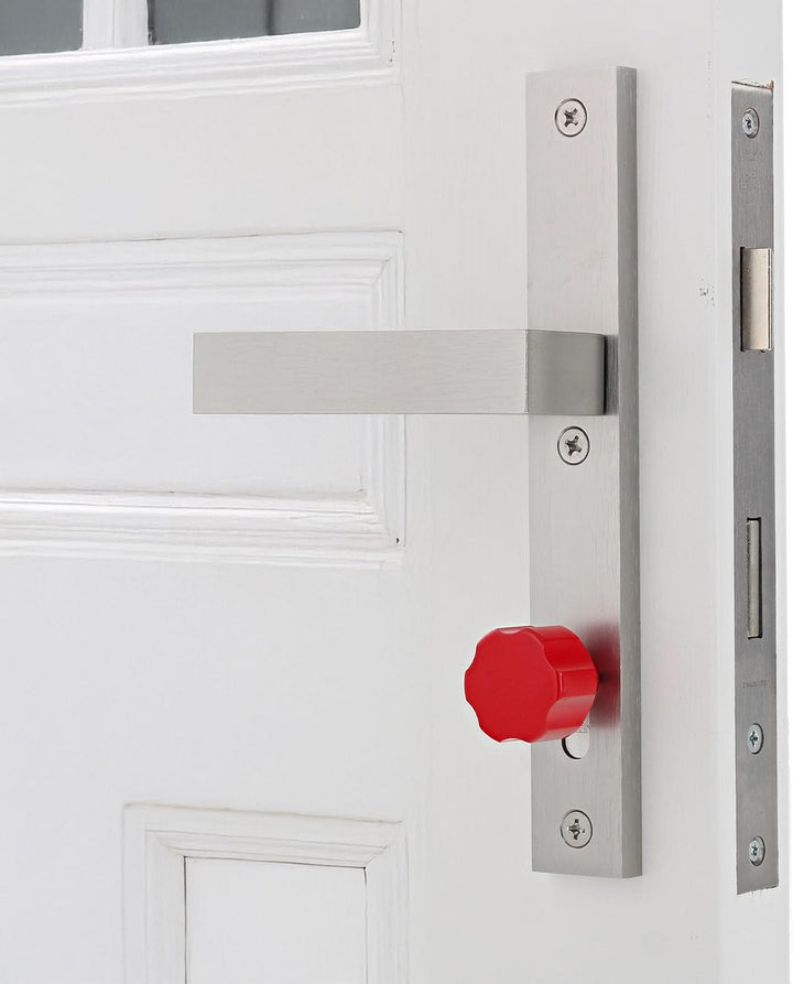 ToniTec Knaufzylinder TEC440 by ABUS Schliesszylinder mit EasyTurn grosser Knauf rot Zylinderschloss