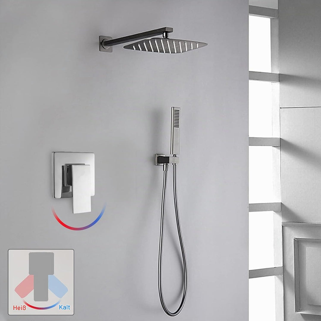 Armatur Unterputz,CEIEVER Unterputz Brausebatterie mit Schraube und Schlüssel Dusche Bad Unterputz M