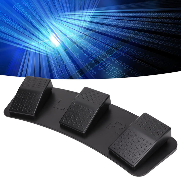 ASHATA USB-Fusspedal, USB-Dreifach-Fussschalterpedal, Multifunktionales, Ergonomisches Dreifach-Fuss