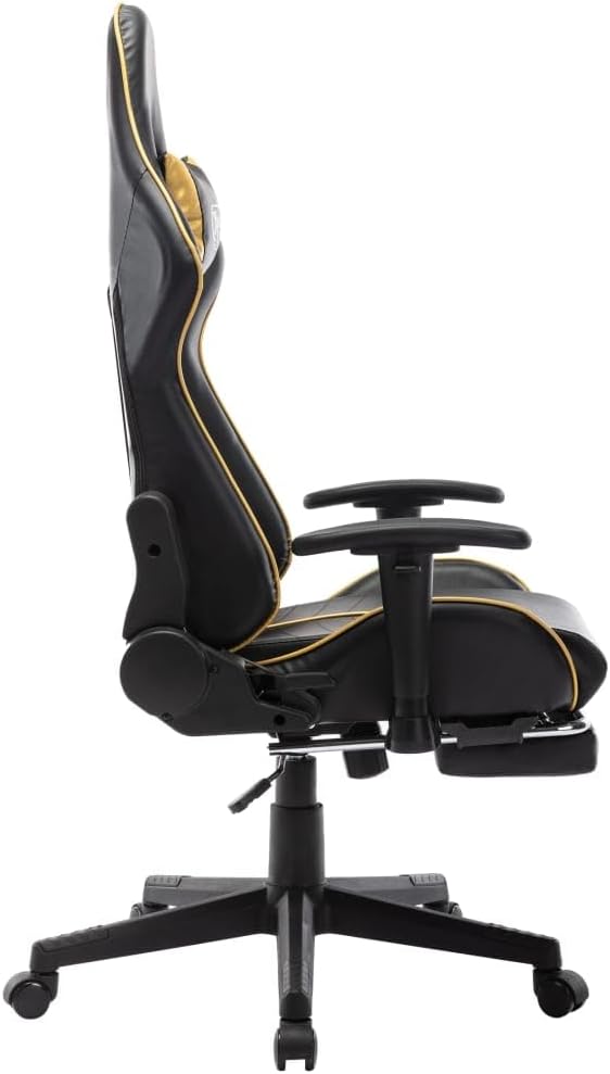 vidaXL Gaming Stuhl mit Fussstütze Höhenverstellbar Chefsessel Bürostuhl Schreibtischstuhl Sportsitz