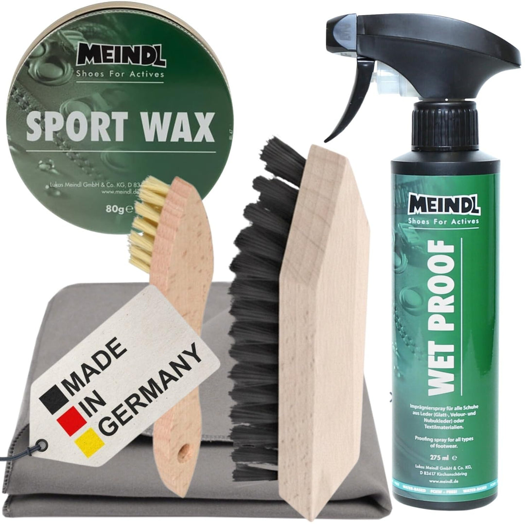 RENNER XXL Premium-Schuhpflegeset für Bergstiefel – Sportwax & Imprägnierer – Wet Proof für Leder, N