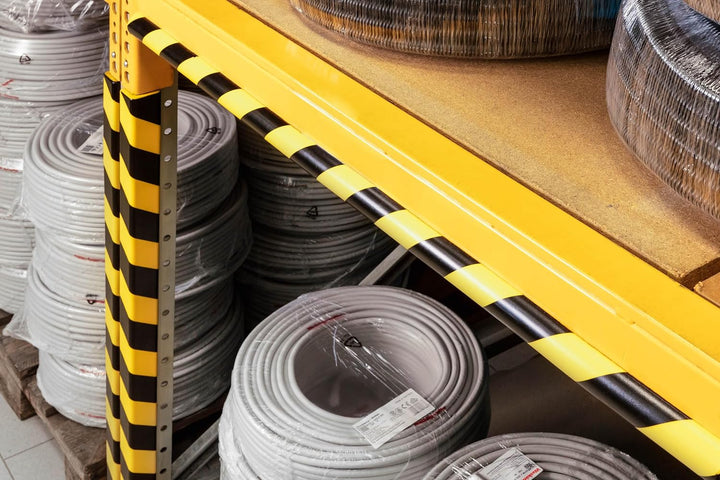 Durable Eckschutzprofil C25R, selbstklebend, 1 m, Packung à 5 Stück, gelb/schwarz, 1100130 je Klebef