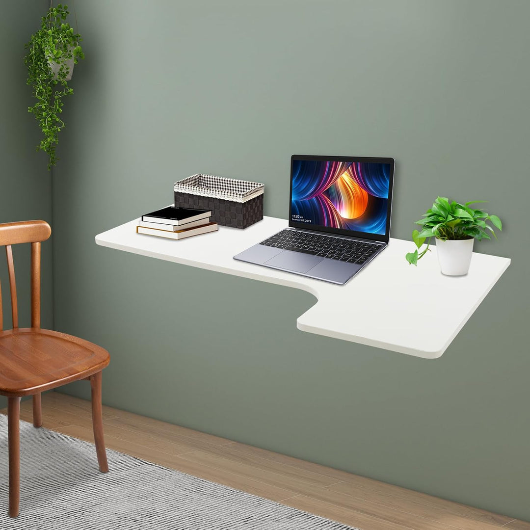 Dokiiovo 100x60cm Wandklapptisch, Wandmontierter Tisch aus MDF, Wandmontierter Klapptisch Wandklappt