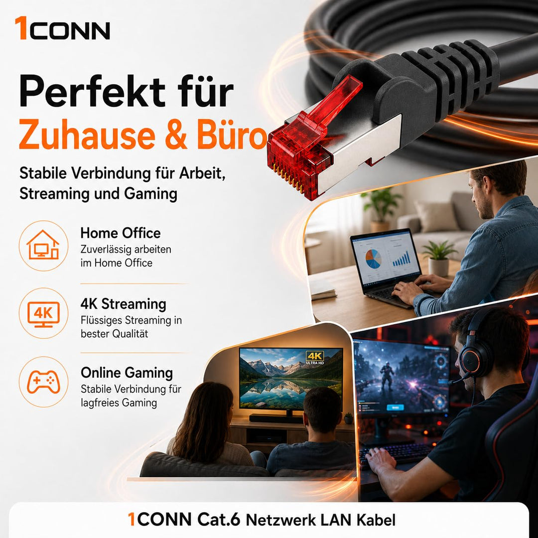 Cat6 Netzwerkkabel 10 X 1m Color 10 Ethernetkabel Lankabel Cat6 Lan Netzwerk Kabel Sftp Pimf Patchka