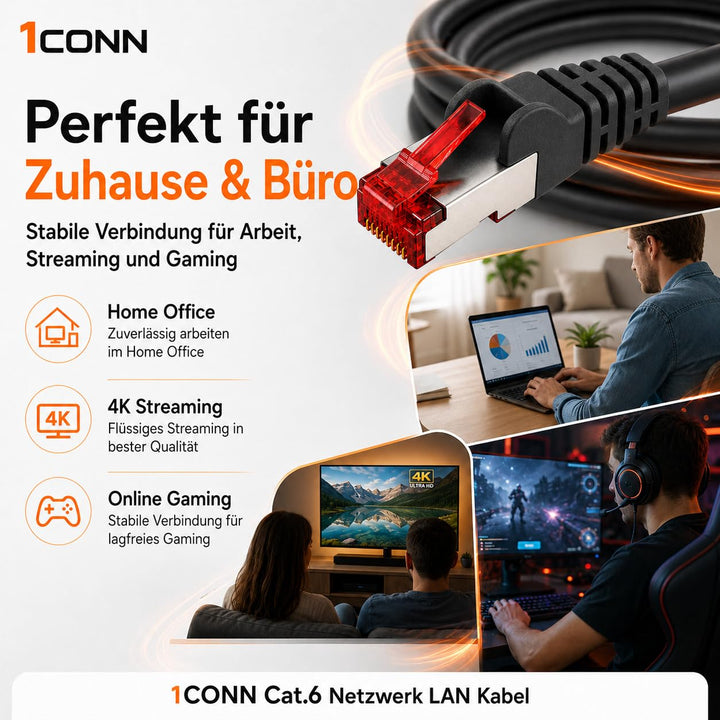 Cat6 Netzwerkkabel 10 X 1m Color 10 Ethernetkabel Lankabel Cat6 Lan Netzwerk Kabel Sftp Pimf Patchka