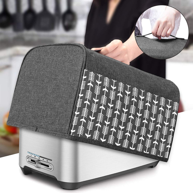 Yarwo 4 Scheiben-Doppelschlitz-Toasterabdeckung, Toaster Zubehör mit Oberem Griff, Nylon Toasterabde