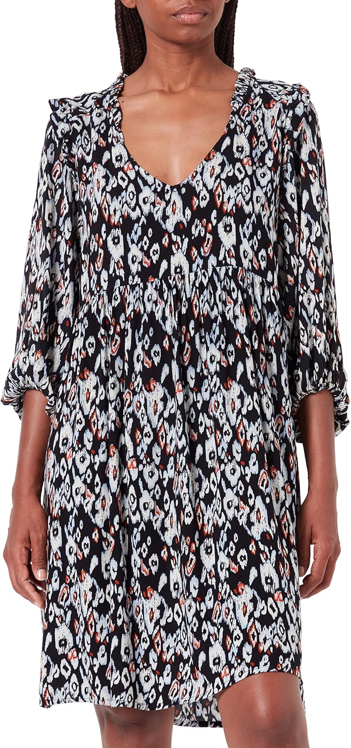 Garcia Damen Kleid XS Schwarz, XS Schwarz