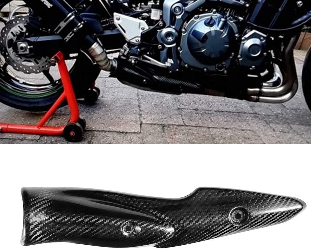 DEWIN Z900 Carbon Auspuffblende, Motorrad Hitzeschild Motorrad Auspuffanlage Carbon Hitzeschild Scha
