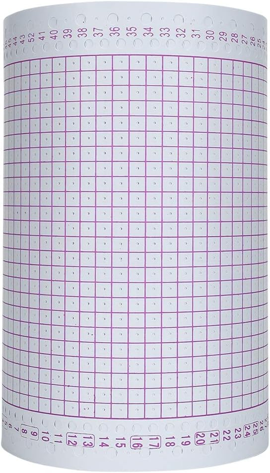 100 Stück/Rolle Strickmaschine Lochkarte Rote Lochkarte 24 Stiche Strickmaschinenteile Zubehör