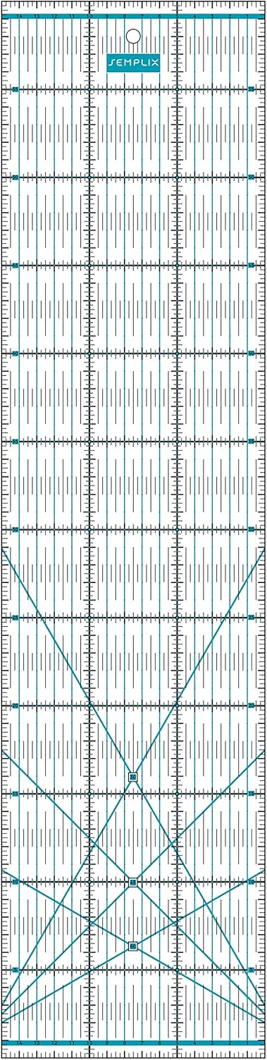 Semplix Schneidematten Set A2 Rollschneider Lineal Prym (türkis/petrol) | A2 Schneidematte 60x45 cm