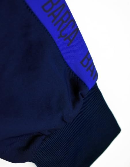 FC Barcelona Plus Sport Jacke Nr. 1 Navy mit Lizenz für Erwachsene, Grösse M