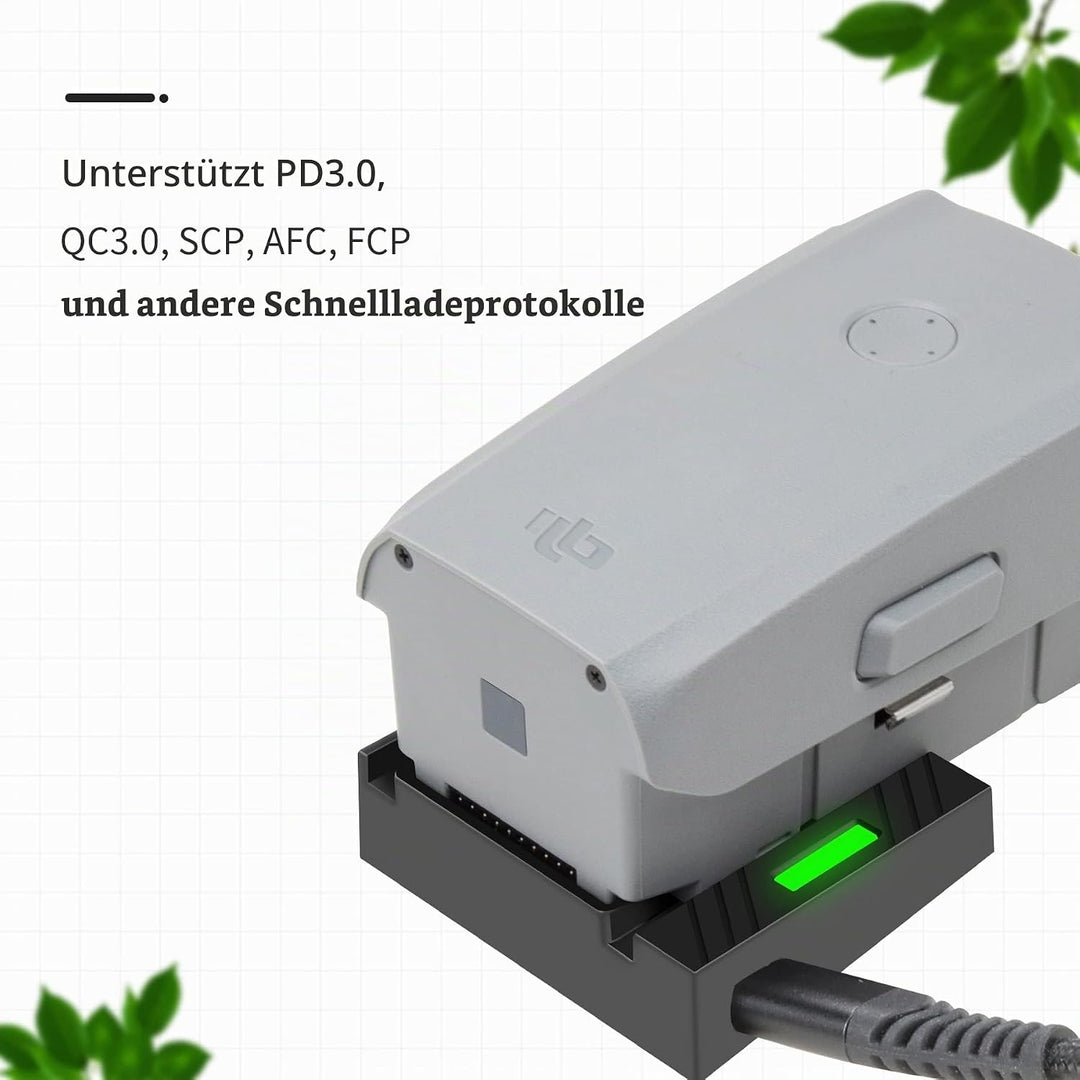 LYONGTECH USB Akku Ladegerät mit PD/QC für DJI Air 2S,Mavic Air 2 Drohne, Raqid Akkuladestation Hub