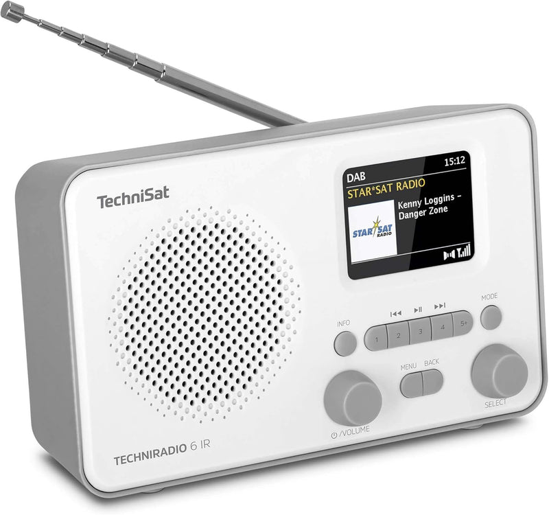 TechniSat TECHNIRADIO 6 IR – portables Internetradio (DAB+, UKW, WLAN, Bluetooth, Farbdisplay, Wecke