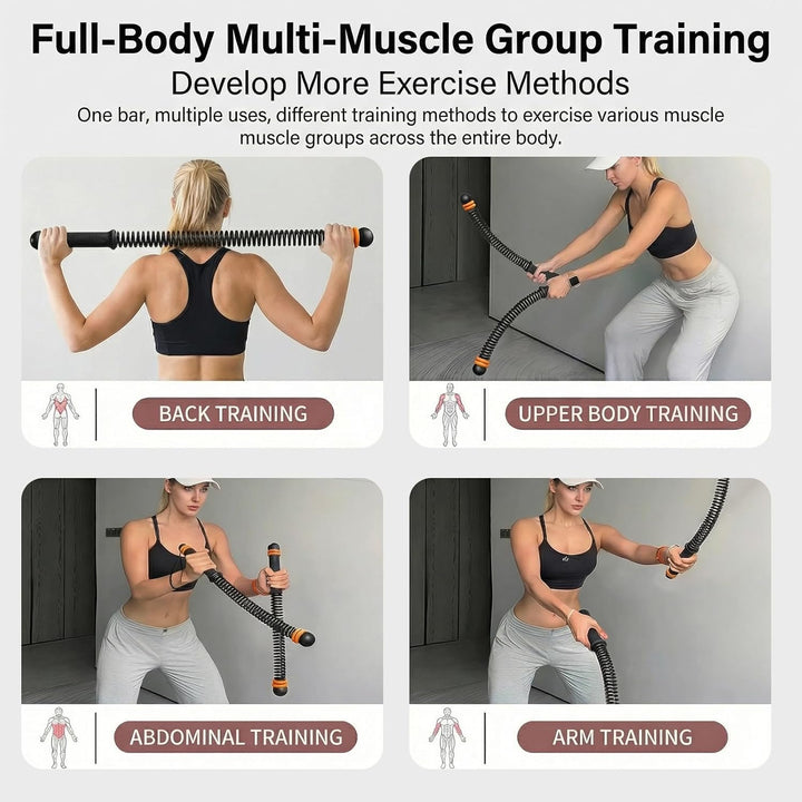 Battle Rope Ohne Seil, Ohne Seil Geräuschfreies Heimfitnessgerät, Verstellbare Battle Ropes, Ganzkör