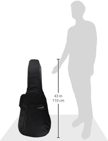 3rd Avenue Seria Rocket pełnowymiarowa torba na gitarę akustyczną - 100 cm pokrowiec z paskami na ra