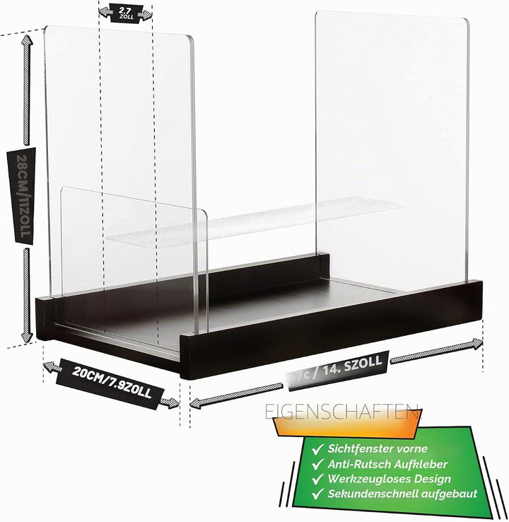 Comicbuch-Aufbewahrungshalter, Vitrine für Sammler – zum Patent angemeldete Comicbox aus Holz und Ac