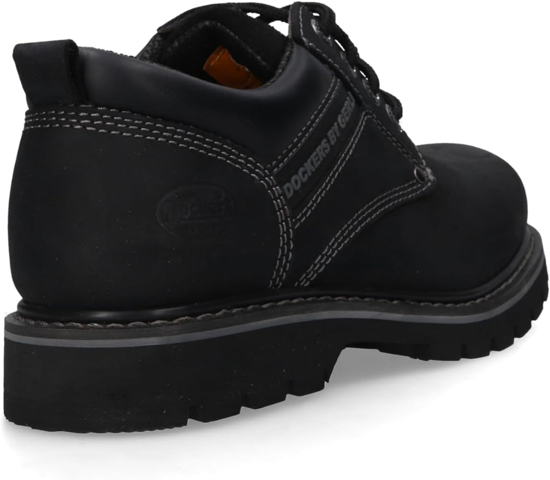Dockers by Gerli Herren Schnürstiefeletten, Männer Schnürschuhe 40 EU Schwarz 100, 40 EU Schwarz 100
