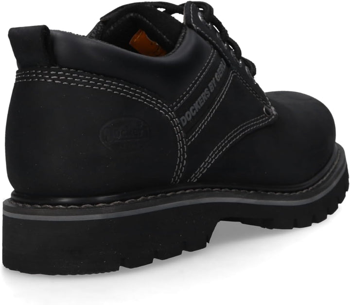 Dockers by Gerli Herren Schnürstiefeletten, Männer Schnürschuhe 40 EU Schwarz 100, 40 EU Schwarz 100